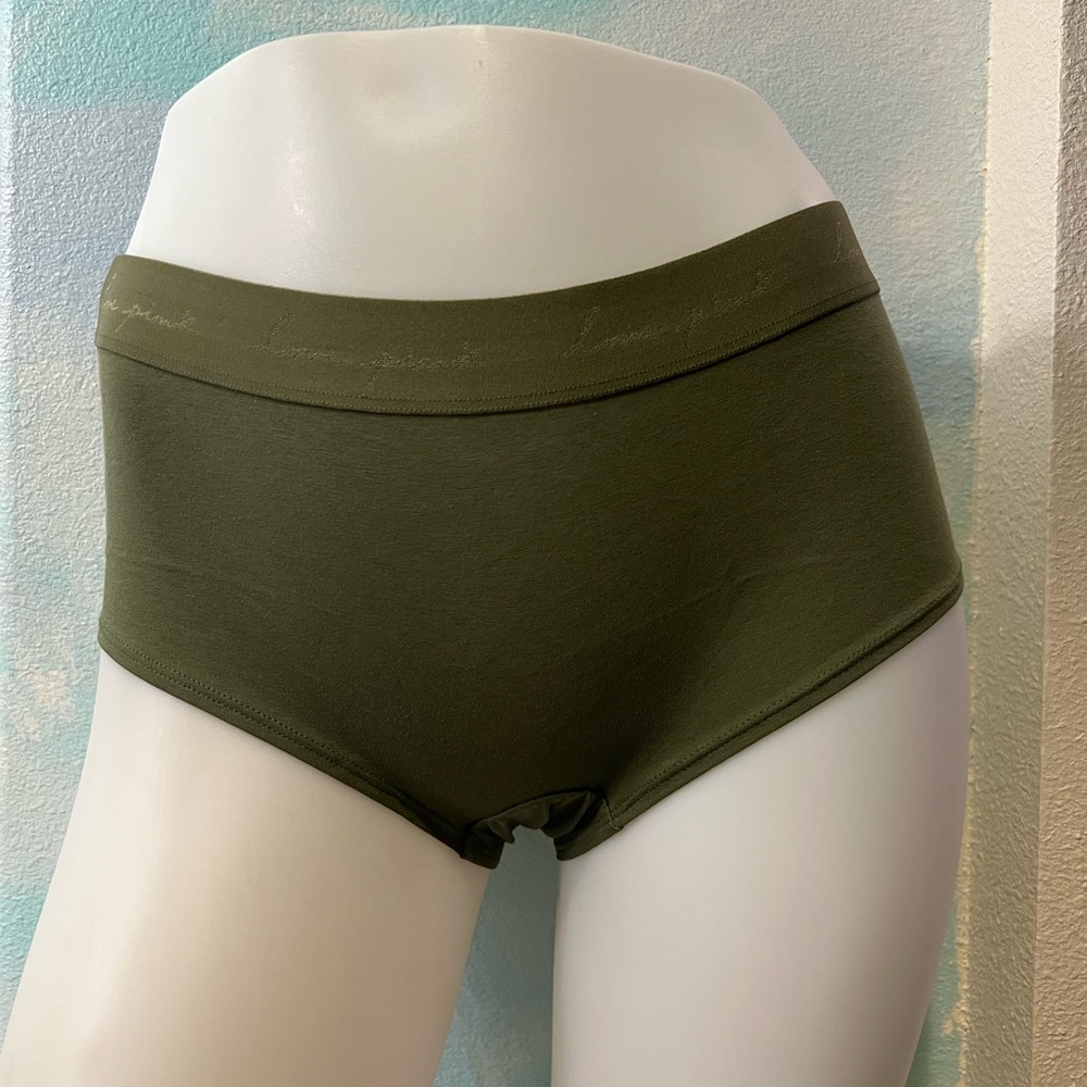 NWT PINK Green Boyshort / Boxer Panties